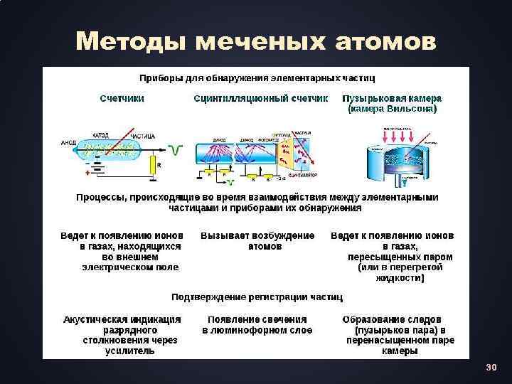 Методы меченых атомов 30 