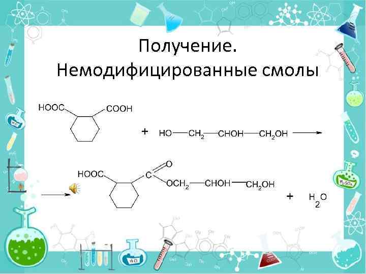 Получение. Немодифицированные смолы 