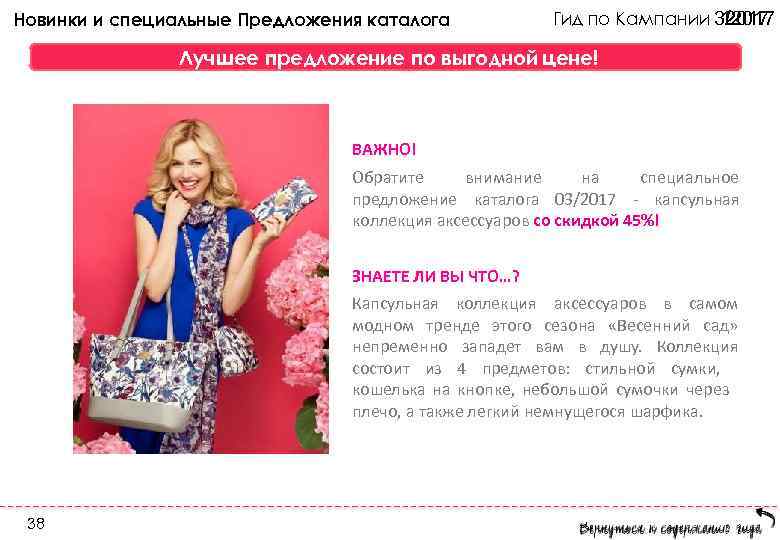 Новинки и специальные Предложения каталога Гид по Кампании 32017 12017 / Лучшее предложение по