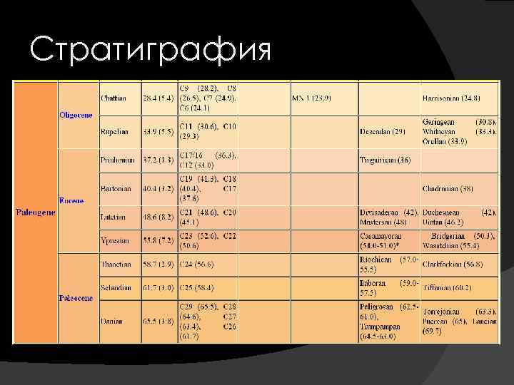 Стратиграфия 