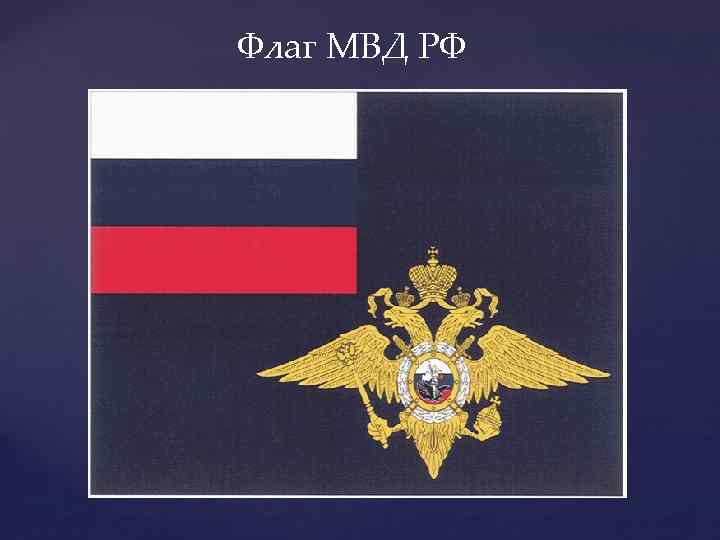 Флаг МВД РФ 