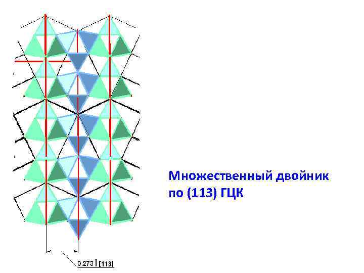 Множественный двойник по (113) ГЦК 