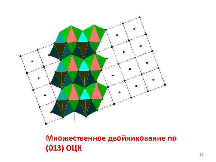 Множественное двойникование по (013) ОЦК 32 