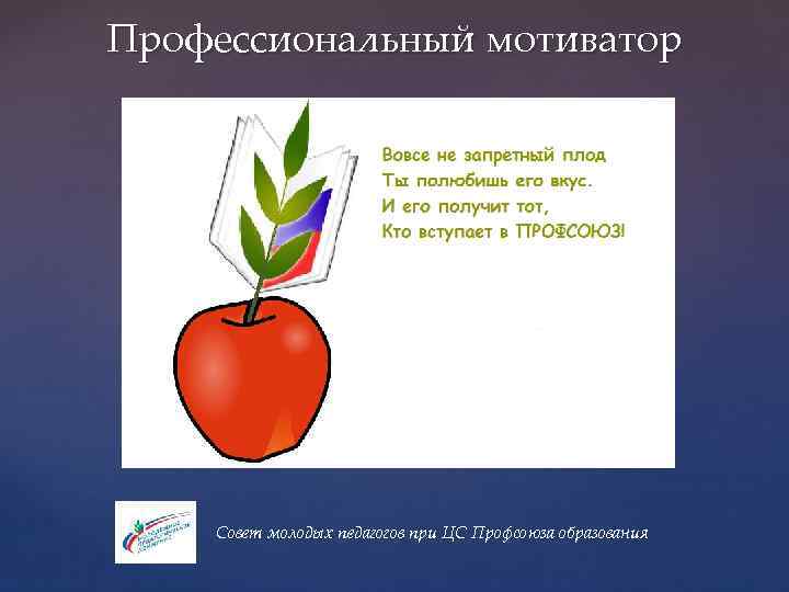 Профессиональный мотиватор { Совет молодых педагогов при ЦС Профсоюза образования 