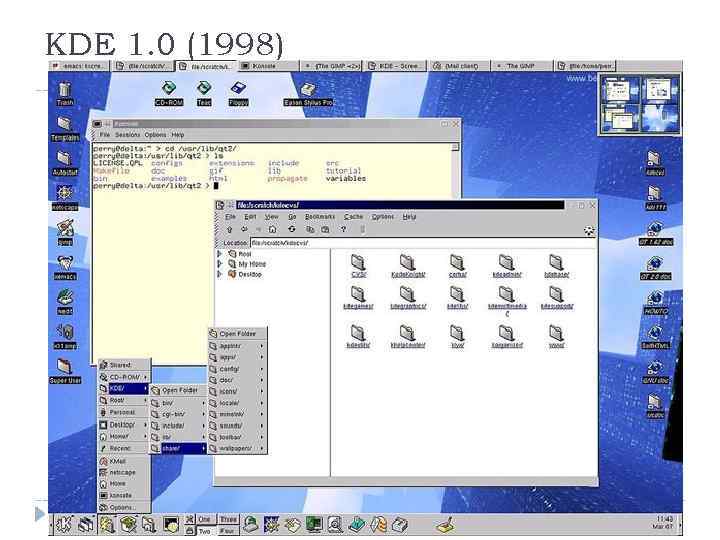 KDE 1. 0 (1998) 