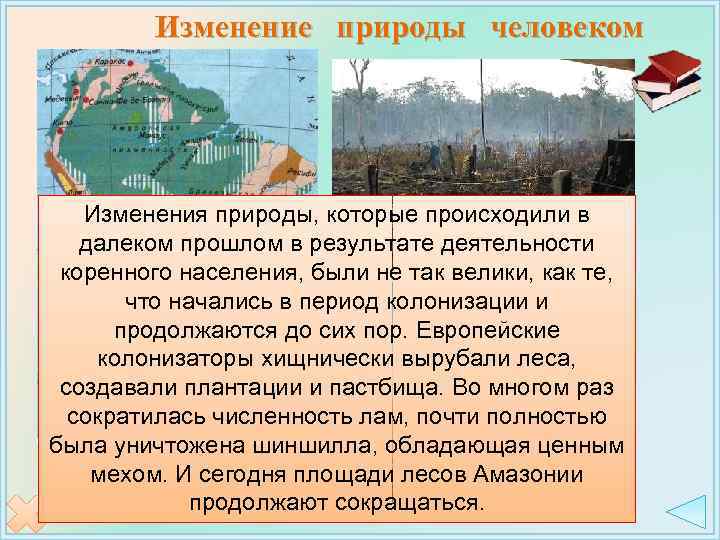 Изменение природы человеком Изменения природы, которые происходили в далеком прошлом в результате деятельности коренного