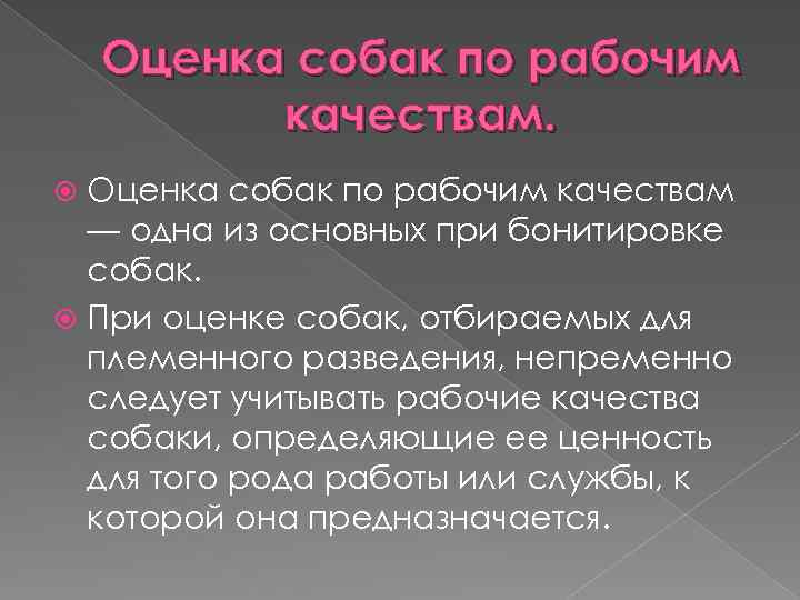 Бонитировка собак