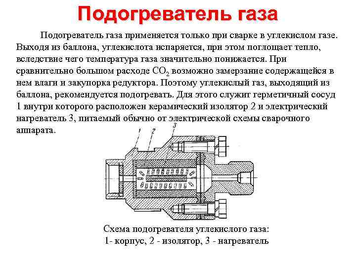 Постоянный выход газов