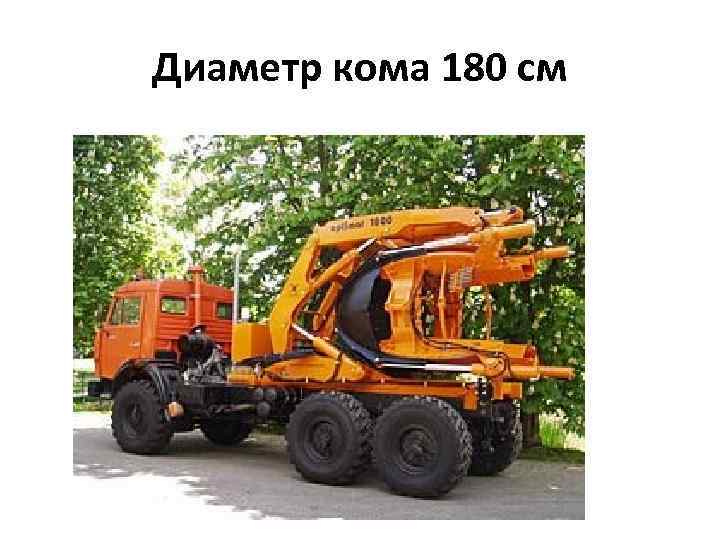 Диаметр кома 180 см 