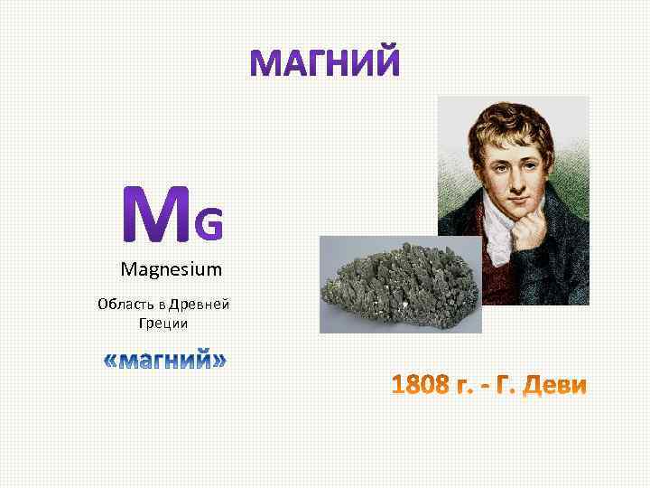 Magnesium Область в Древней Греции 