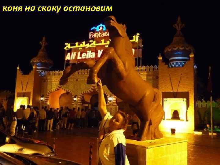 коня на скаку остановим 