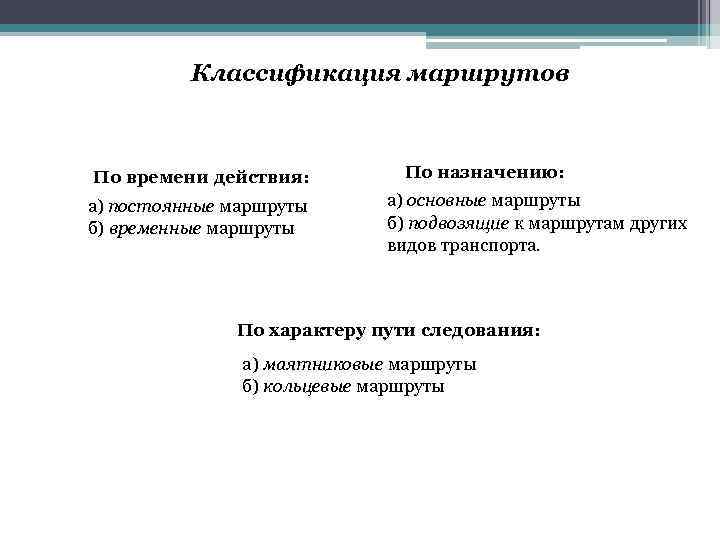 Путь назначен. Классификация маршрутов. Классификация маршрутов по территориальному признаку. Классификация маршрутов грузовых перевозок. Классификация маршрутов по назначению.