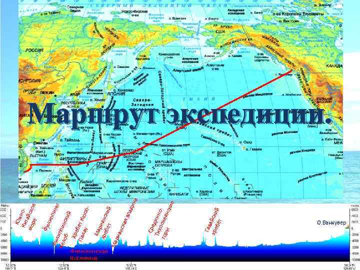 а Филиппинская Котловина Гав а хре йски бет й Сре Тих динно гор оокеа