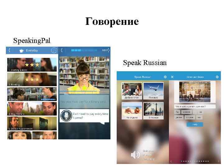 Говорение Speaking. Pal Speak Russian 