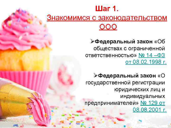 Шаг 1. Знакомимся с законодательством ООО ØФедеральный закон «Об обществах с ограниченной ответственностью» №