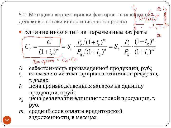 Влияние инфляционных процессов на оценку инвестиционных проектов