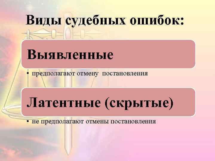 Судебная ошибка