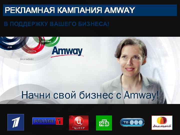 РЕКЛАМНАЯ КАМПАНИЯ AMWAY В ПОДДЕРЖКУ ВАШЕГО БИЗНЕСА! 