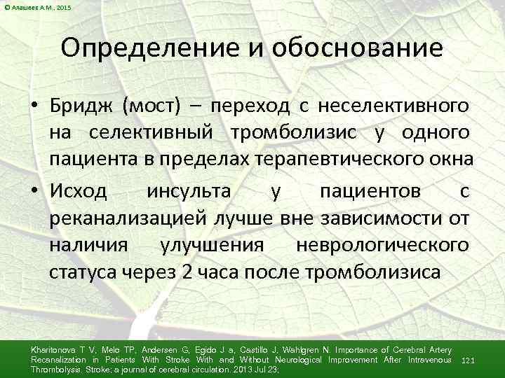 © Алашеев А. М. , 2015 Определение и обоснование • Бридж (мост) – переход