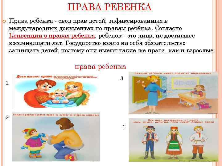 К правам ребенка относятся. Свод прав ребенка. Свод прав ребенка в документах. Права ребёнка с 18 лет.