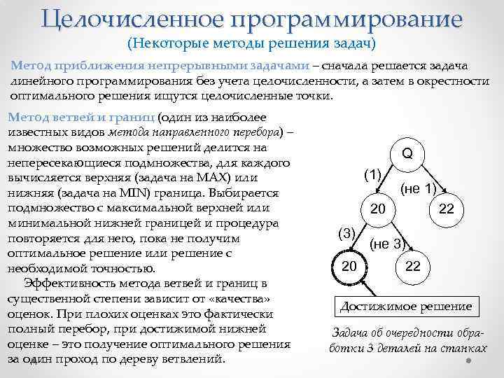 Оптимальный способ решения задач