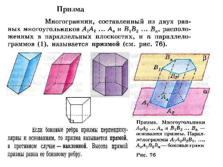 Призма геометрия