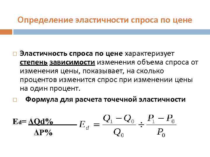 Эластичность спроса картинки