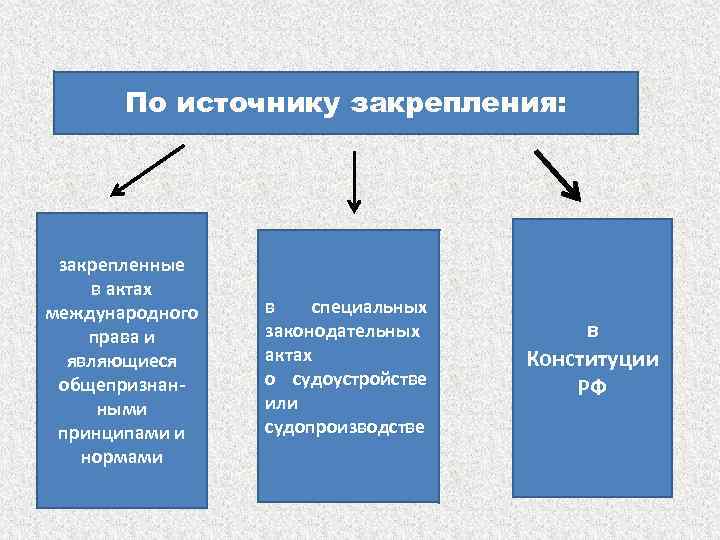 Закрепленные правовые принципы