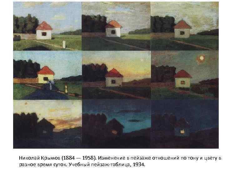 Николай Крымов (1884 — 1958). Изменение в пейзаже отношений по тону и цвету в