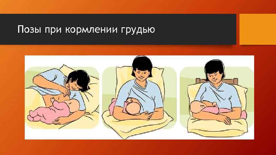 Позы при кормлении грудью 