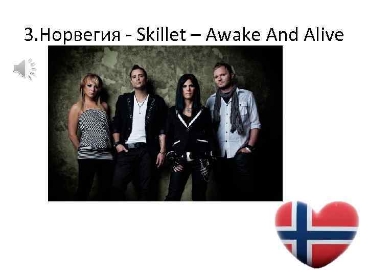 3. Норвегия - Skillet – Awake And Alive 