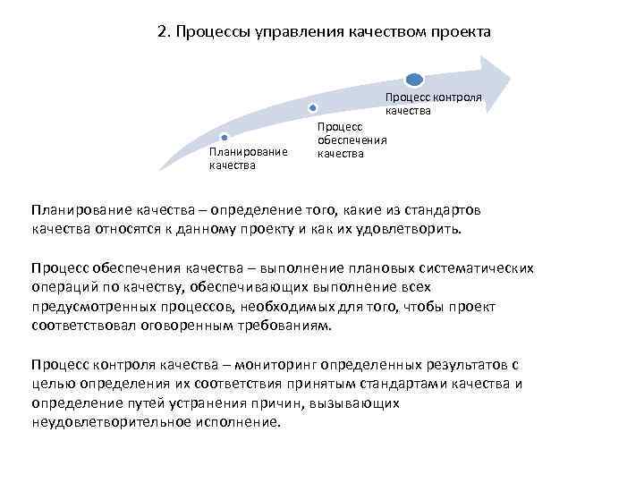 Качество процесса это