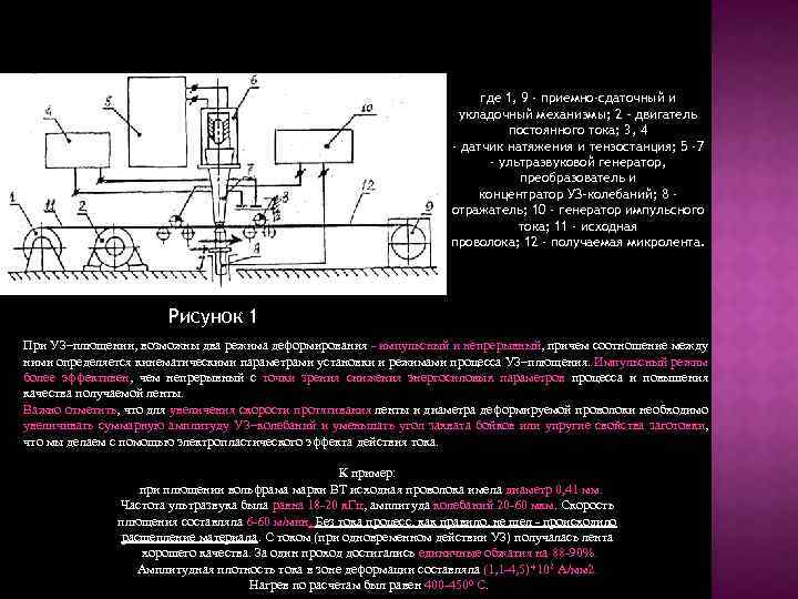 где 1, 9 - приемно-сдаточный и укладочный механизмы; 2 – двигатель постоянного тока; 3,