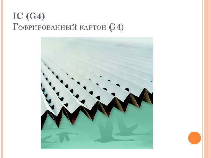 IC (G 4) ГОФРИРОВАННЫЙ КАРТОН ( 4) G 