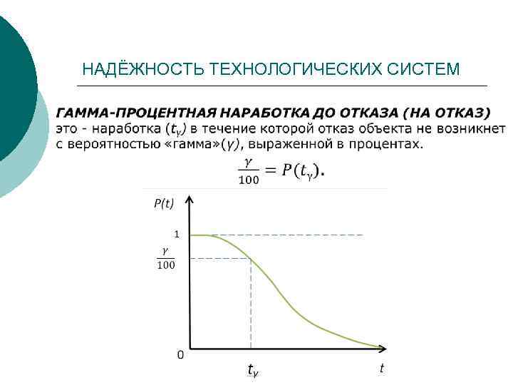 НАДЁЖНОСТЬ ТЕХНОЛОГИЧЕСКИХ СИСТЕМ 