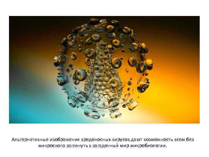 Альтернативные изображения вредоносных вирусов дают возможность всем без микроскопа заглянуть в загадочный мир микробиологии.