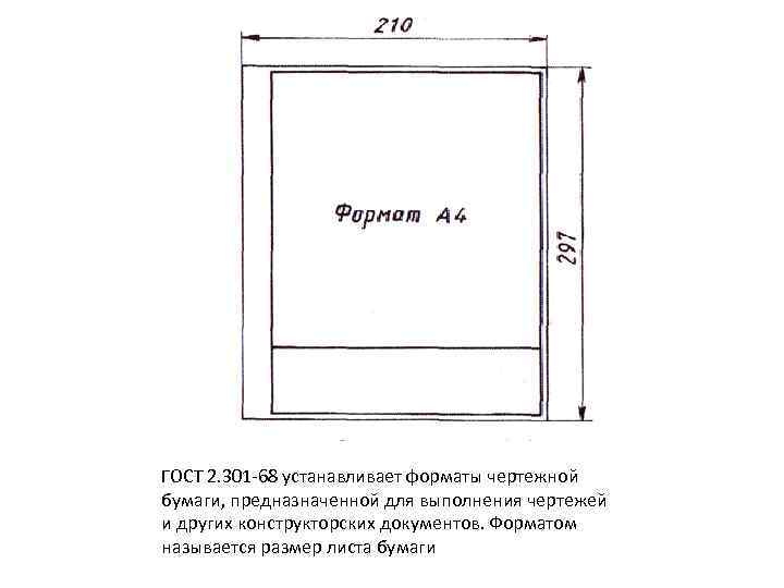 Оформление чертежа форматы. ГОСТ Форматы чертежей 2.301. Форматы чертежей ГОСТ 2.301-68. А4 по ГОСТ 2.301-68. Основные Форматы ГОСТ 2.301 -68.