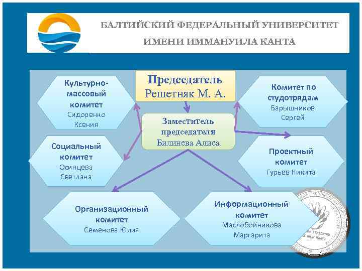 Балтийский федеральный университет имени иммануила канта учебные планы