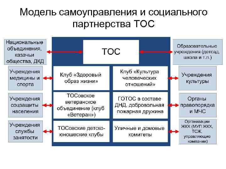 Модель самоуправления и социального партнерства ТОС 