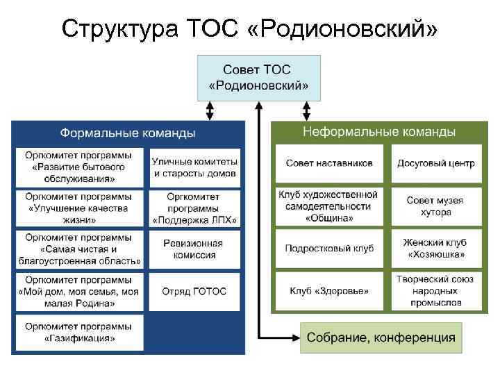 Структура ТОС «Родионовский» 