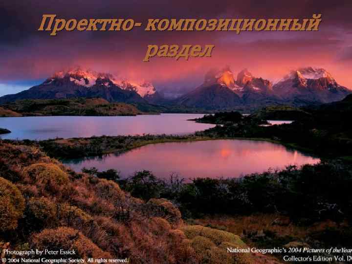 Проектно- композиционный раздел 