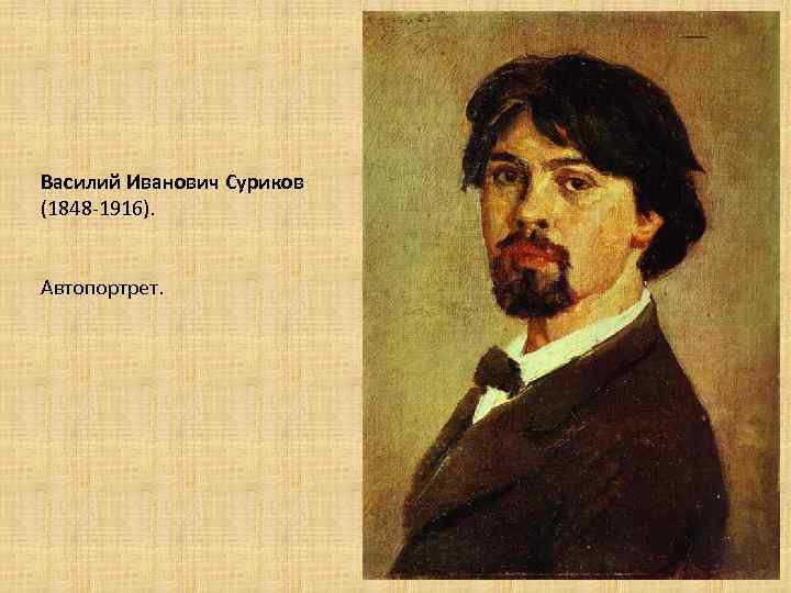 Василий Иванович Суриков (1848 -1916). Автопортрет. 