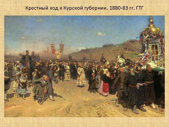 Крестный ход в Курской губернии. 1880 -83 гг. ГТГ 