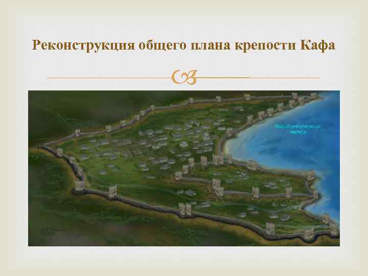 Реконструкция общего плана крепости Кафа 