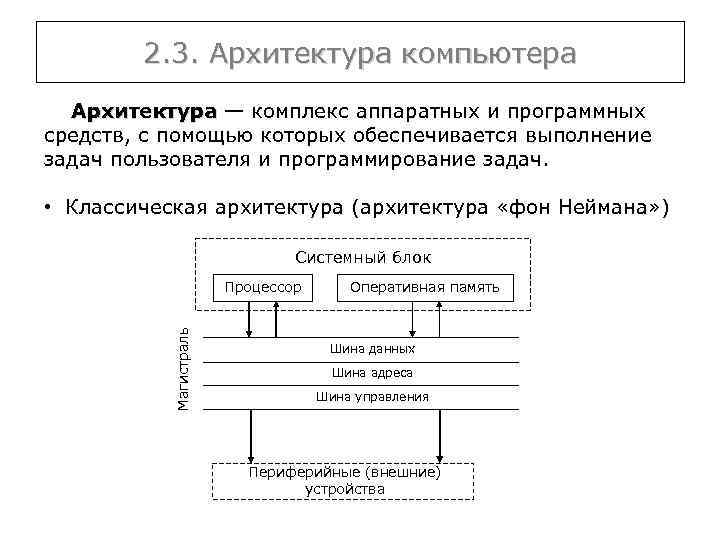 Техническая и программная реализация информационных процессов