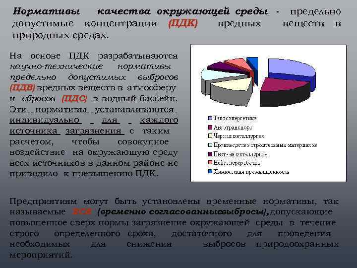 Нормативы предельно допустимых воздействий на природу обж 8 класс презентация