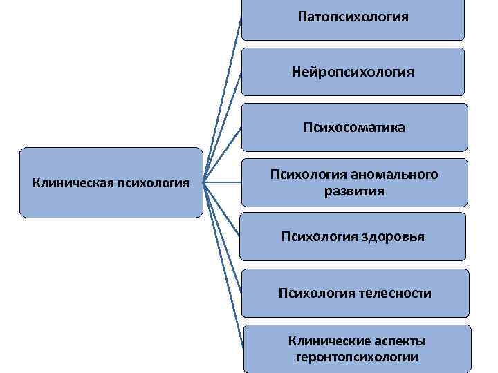 Части психологии