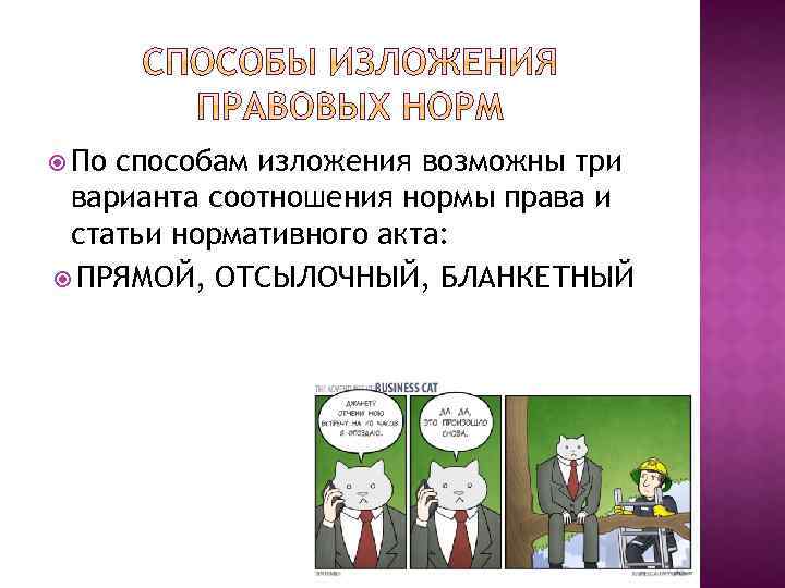  По способам изложения возможны три варианта соотношения нормы права и статьи нормативного акта: