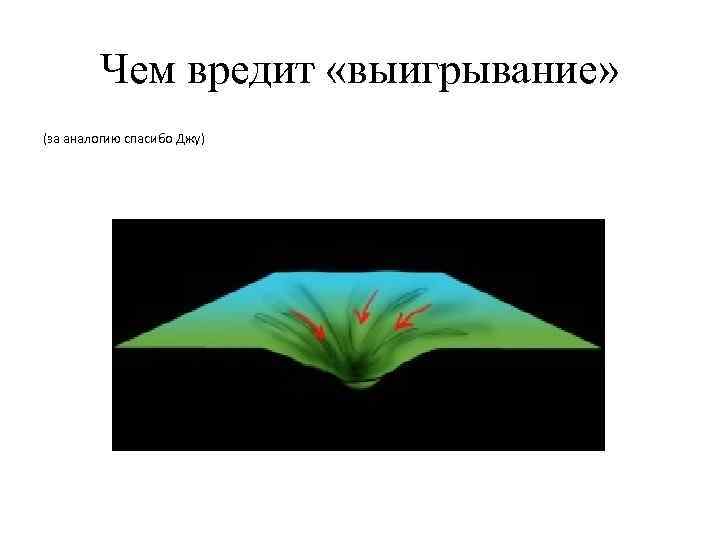 Чем вредит «выигрывание» (за аналогию спасибо Джу) 