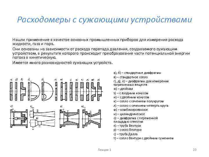 Какое из си не входит в структурную схему измерения расхода по перепаду на сужающем устройстве